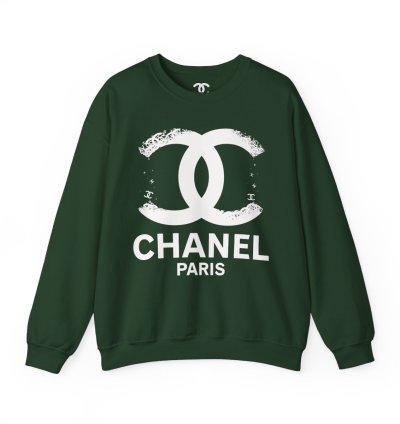 Chanel Sweatshirt Break Forest Green Size Usa