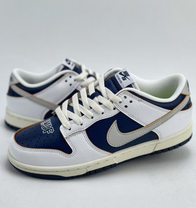 190 Nike Sb Dunk Low X Huf Nyc New York Scratch-off White And Blue Fd8775-100 -231f