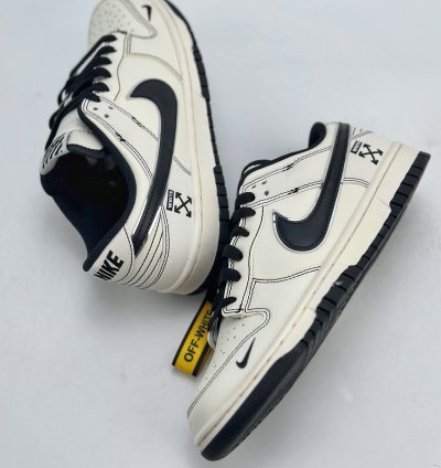 280 Nike Sb Dunk Low X Off-white White And Black Small Hook Dj2024-003 -