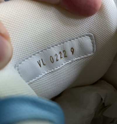 Louis Vuitton Sky Blue Monogram Trainer Sneaker
