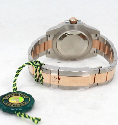 Rolex Gmt-master Ii 126711 Root Beer 18k Rose Gold Ss Box Papers New