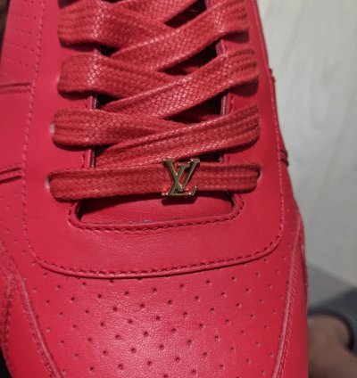 Louis Vuitton Supreme Run Away Red Sneaker