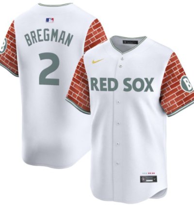 Alex Bregman Jersey 2 Boston Red Sox 2025 Fenway Red Brick Style Vapor Premier Stitched White