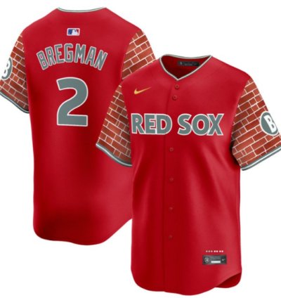 Alex Bregman Jersey 2 Boston Red Sox 2025 Fenway Red Brick Style Vapor Premier Stitched Red