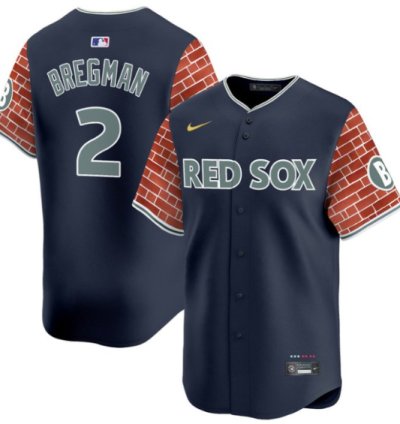 Alex Bregman Jersey 2 Boston Red Sox 2025 Fenway Red Brick Style Vapor Premier Stitched Navy