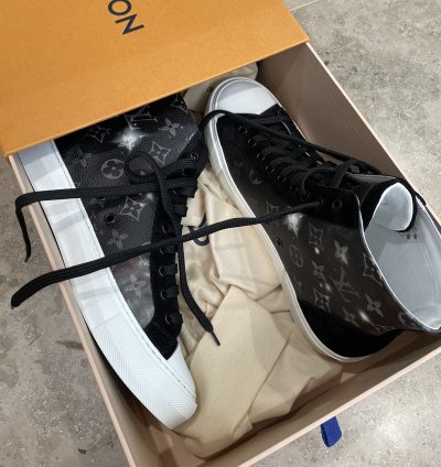 Louis Vuitton Tattoo Galaxy High Top Sneakers
