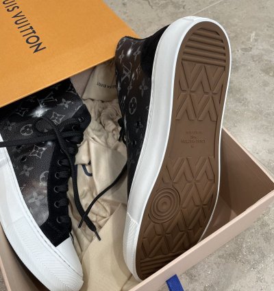 Louis Vuitton Tattoo Galaxy High Top Sneakers