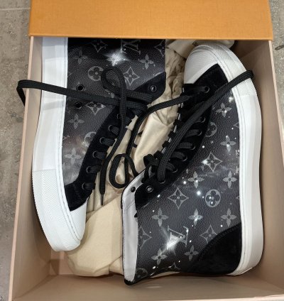 Louis Vuitton Tattoo Galaxy High Top Sneakers