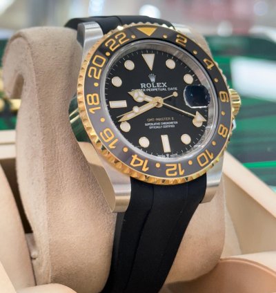 Rolex Gmt-master Ii 126713grnr 18k Gold Ss Jubilee Bracelet Rubber Unworn