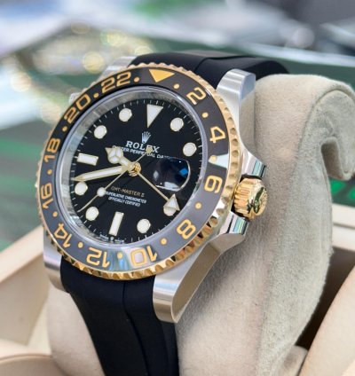 Rolex Gmt-master Ii 126713grnr 18k Gold Ss Jubilee Bracelet Rubber Unworn