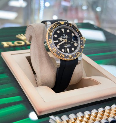 Rolex Gmt-master Ii 126713grnr 18k Gold Ss Jubilee Bracelet Rubber Unworn