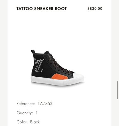 Louis Vuitton Tattoo Sneaker Lv 9