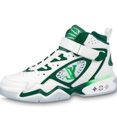 Louis Vuitton Trainer 2 Basketball Sneakers High Top Green