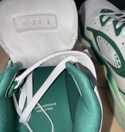Louis Vuitton Trainer 2 Basketball Sneakers High Top Green