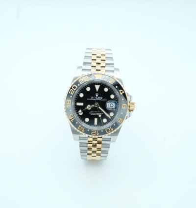 Rolex Gmt-master Ii 126713grnr Gmt-master Ii 40 Mm 18k Yg Black Dial Jubilee Bracelet Complete Set 2025