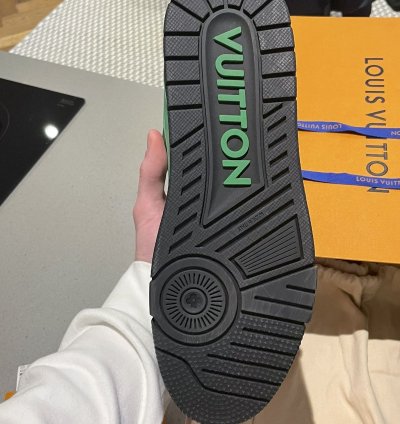 Louis Vuitton Trainer 2022 Green Black Virgil