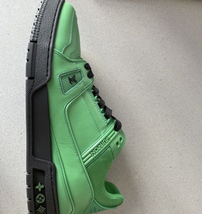 Louis Vuitton Trainer 2022 Green Black Virgil