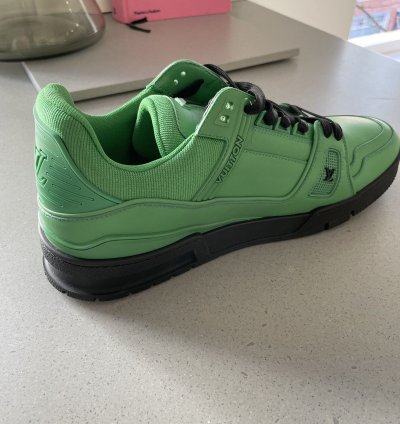 Louis Vuitton Trainer 2022 Green Black Virgil