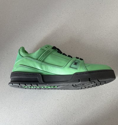 Louis Vuitton Trainer 2022 Green Black Virgil