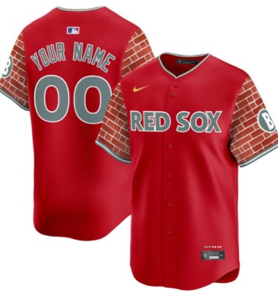 Custom Boston Red Sox Jersey 2025 Fenway Red Brick Style Vapor Premier Limited Stitched Red