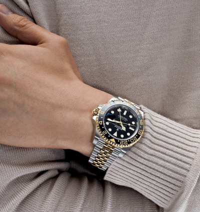 Rolex Gmt-master Ii 126713grnr Stainless Steel Yellow Gold Black Dial Jubilee 2024
