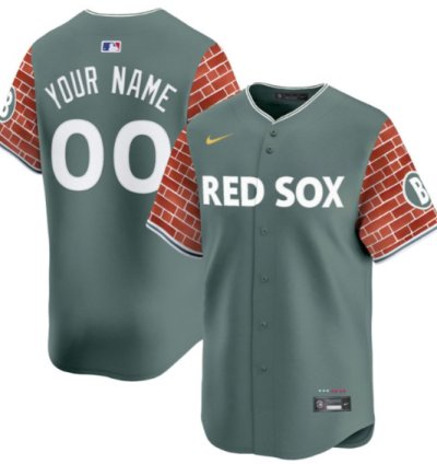 Custom Boston Red Sox Jersey 2025 Fenway Red Brick Style Vapor Premier Limited Stitched Green