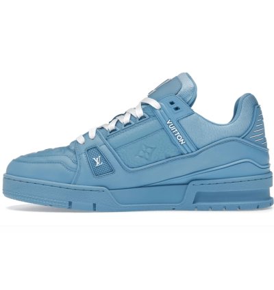Louis Vuitton Trainer Blue Embossed Monogram