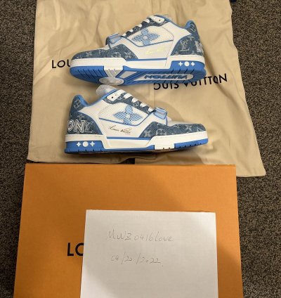 Louis Vuitton Trainer Denim Blue