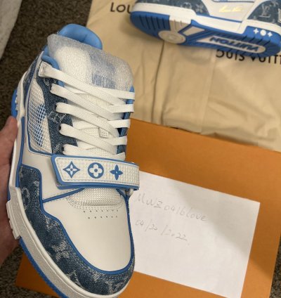 Louis Vuitton Trainer Denim Blue