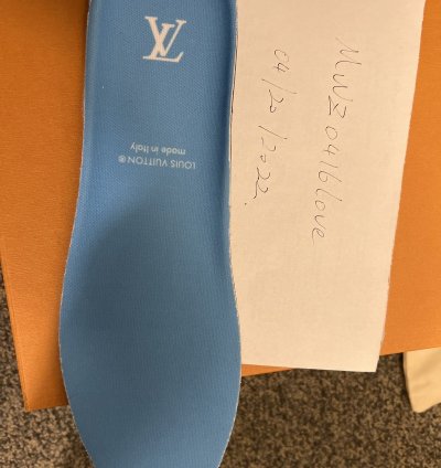 Louis Vuitton Trainer Denim Blue