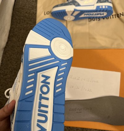 Louis Vuitton Trainer Denim Blue