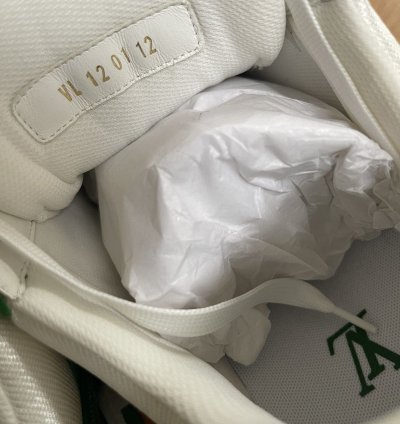 Louis Vuitton Trainer Denim Monogram Green
