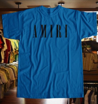 Amiri Logo Royal Blue T Shirt Size Usa S - 5xl