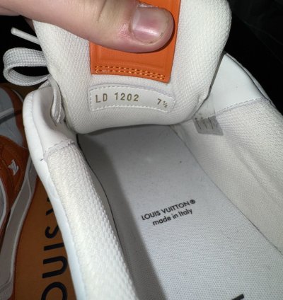 Louis Vuitton Trainer Line Sneaker 54 Orange White