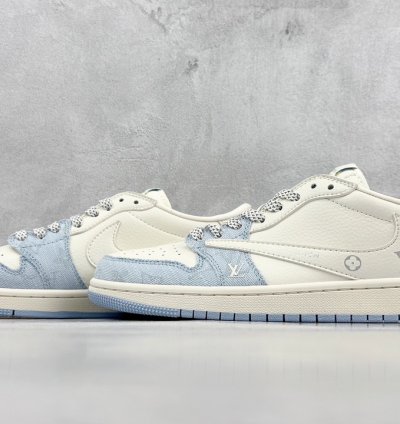 280 Travis Scott X Nike Air Jordan 1 Low X Louis Vuitton Three-party Joint Air J23sd