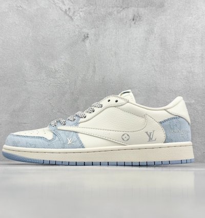 280 Travis Scott X Nike Air Jordan 1 Low X Louis Vuitton Three-party Joint Air J23sd