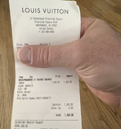 Louis Vuitton Trainer Sneaker Graphite Monogram 9