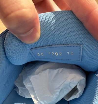 Louis Vuitton Trainers Blue Embossed Monogram