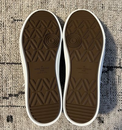 Louis Vuitton Trocadero Richelieu Low Top Sneakers In Denim