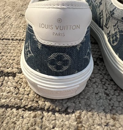 Louis Vuitton Trocadero Richelieu Low Top Sneakers In Denim