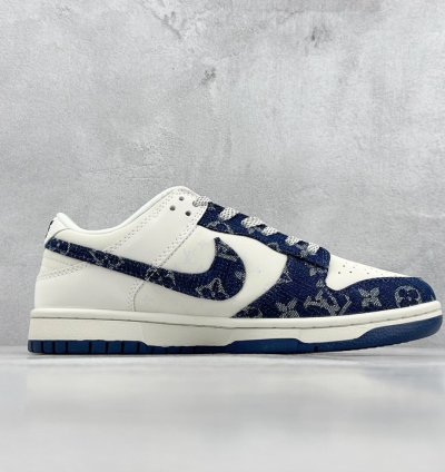 280 Lv X Nike Dunk Low Dark Blue Denim Xp3802-335df23