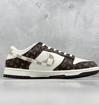 280 Nike Sb Dunk Low X Louis Vuitton White Brown Presbyopia Sj2068-253 - We2
