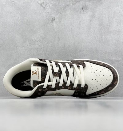 280 Nike Sb Dunk Low X Louis Vuitton White Brown Presbyopia Sj2068-253 - We2