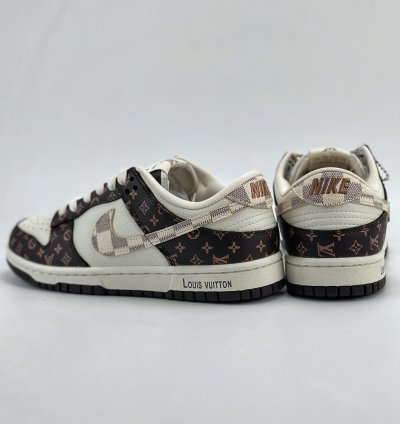 280 Nike Sb Dunk Low X Louis Vuitton White Brown Presbyopia Sj2068-253 - Df4f