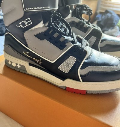 Louis Vuitton Virgil Abloh 408 High Top Sneaker Uk 8 5 Us9 5