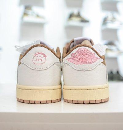 260 Travis Scott X Jordan Air Jordan 1 Low Canary Round Fg54h