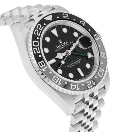 Rolex Gmt-master Ii 40mm 126710grnr Jubilee Stainless Steel Watch Black Dial 2024