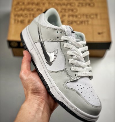 Nike Dunk Low glitch Swoosh Whitegrey Dv3033-001 For Sneaker Hello