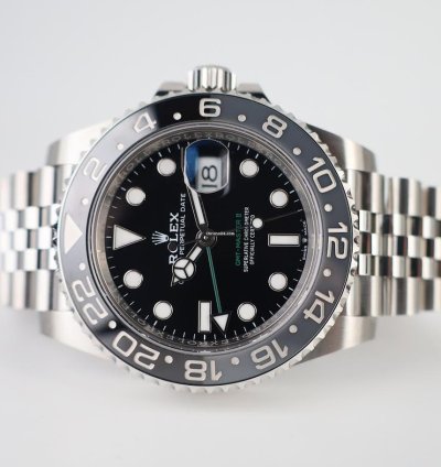 Rolex Gmt-master Ii 40mm Black Grey Ceramic Bezel Bruce Wayne Jubilee Bracelet