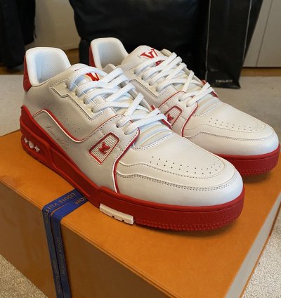 Louis Vuitton Virgil Abloh Red Sneaker